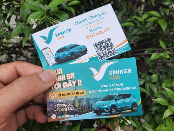 In Card visit xanh sm taxi đẹp trên toàn quốc