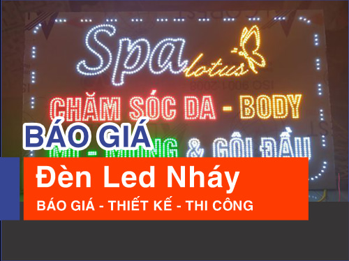 Làm bảng hiệu đèn led nháy, đèn led ma trận