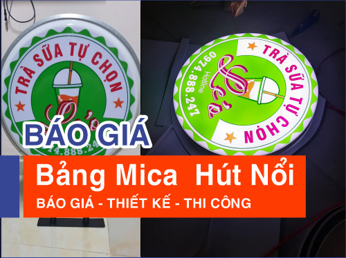 Làm bảng hiệu mica hút nổi giá rẻ tại tphcm