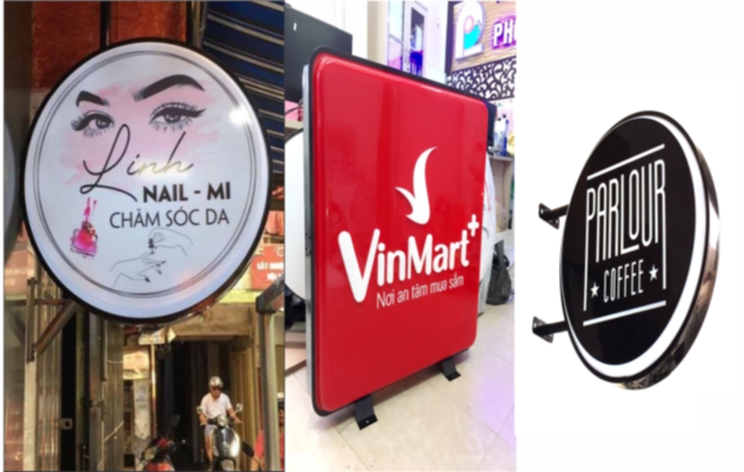 Hộp đèn hút nổi